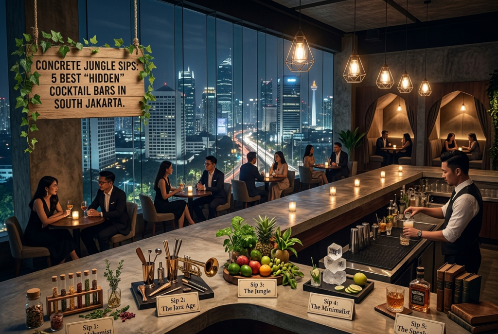 Concrete Jungle Sips: 5 Best “Hidden” Cocktail Bars in South Jakarta